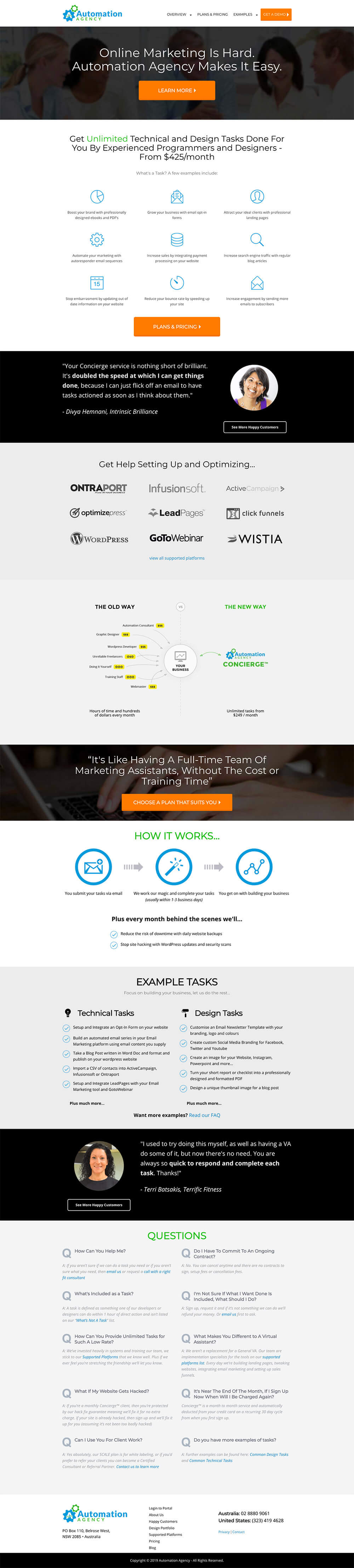 Automation Agency - Online Marketing Concierge Productized Service