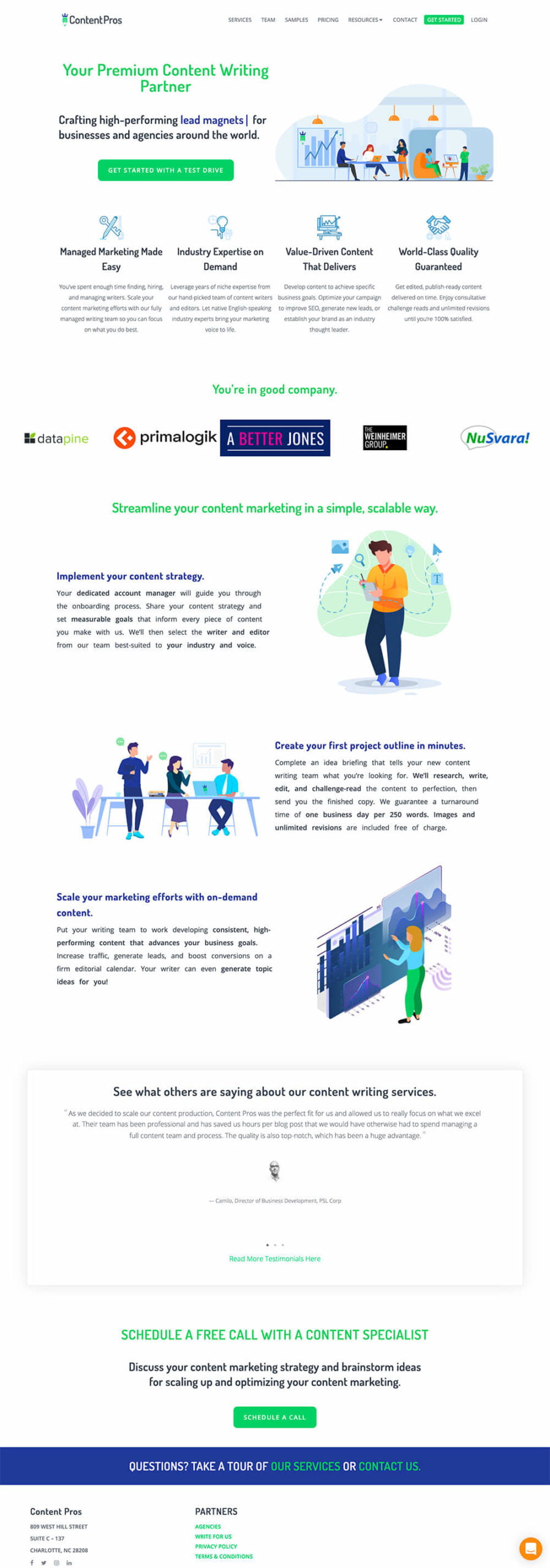 ContentPros - Content writing productized service