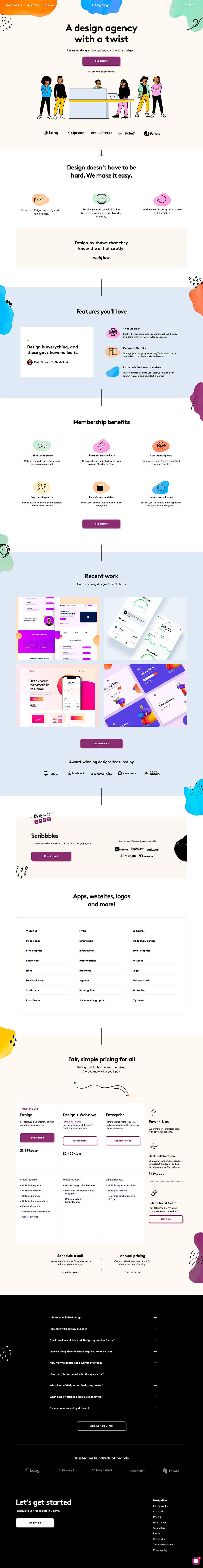 DesignJoy - Unlimited design subscription productized service