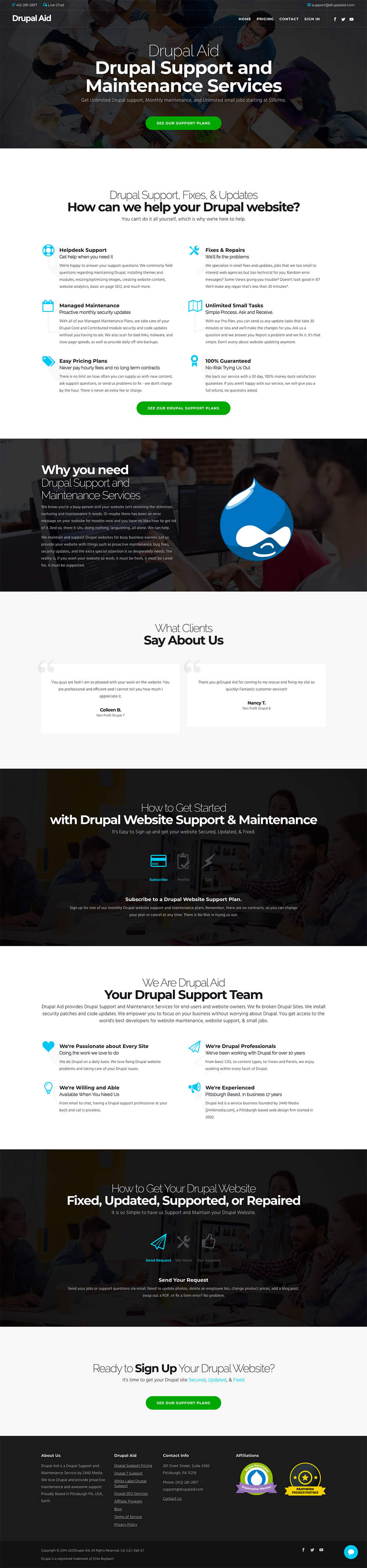 Drupal Aid - Drupal Productized Support Service