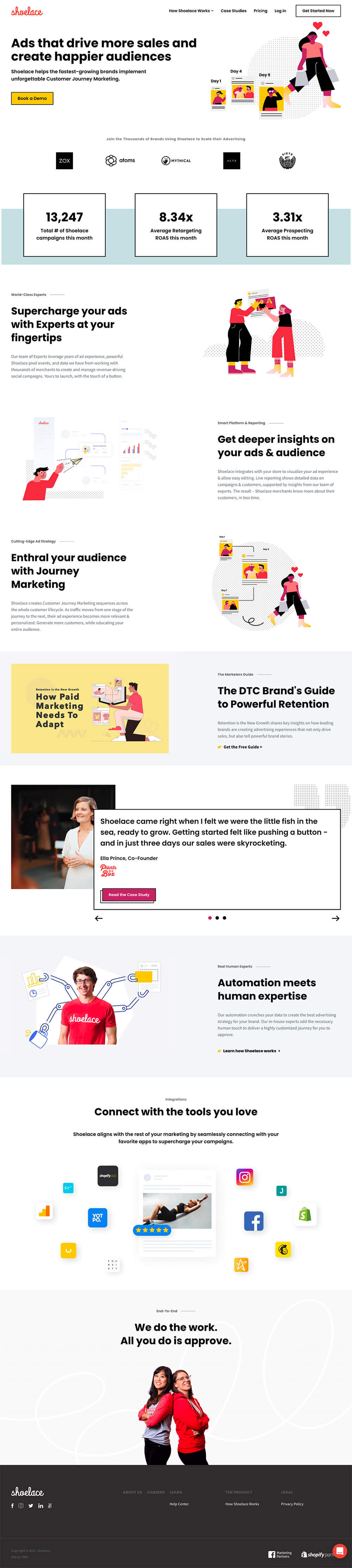 Shoelace - Customer Journey Retargeting Productized Service