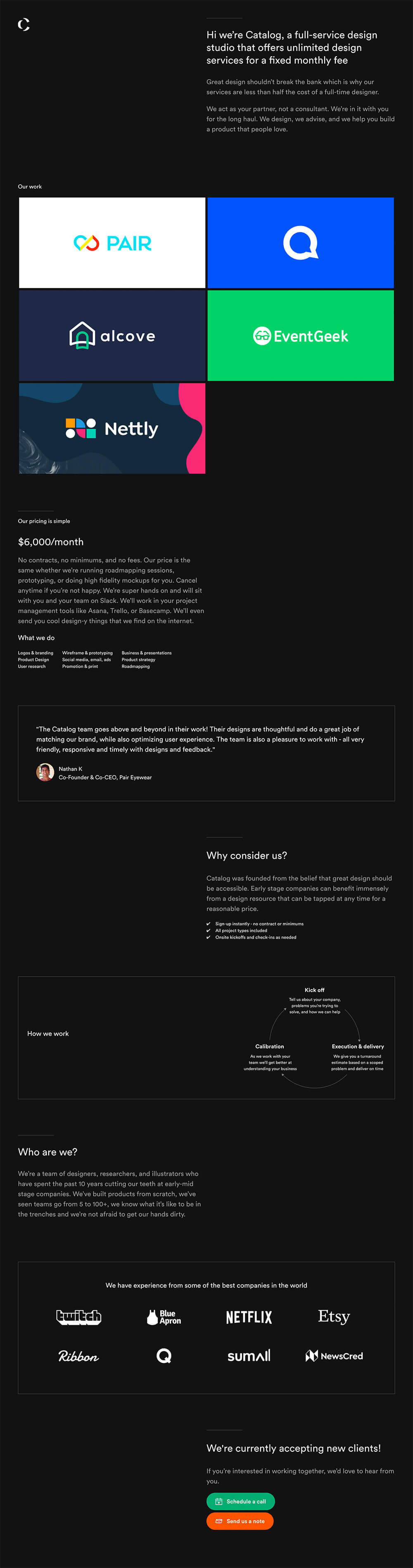 Catalog - Full Service Productized Unlimited Design Studio
