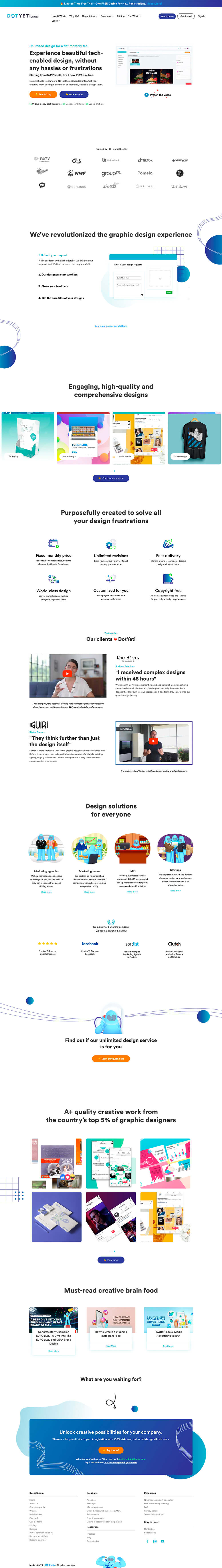 DotYeti - Unlimited Graphic Design Productized Service