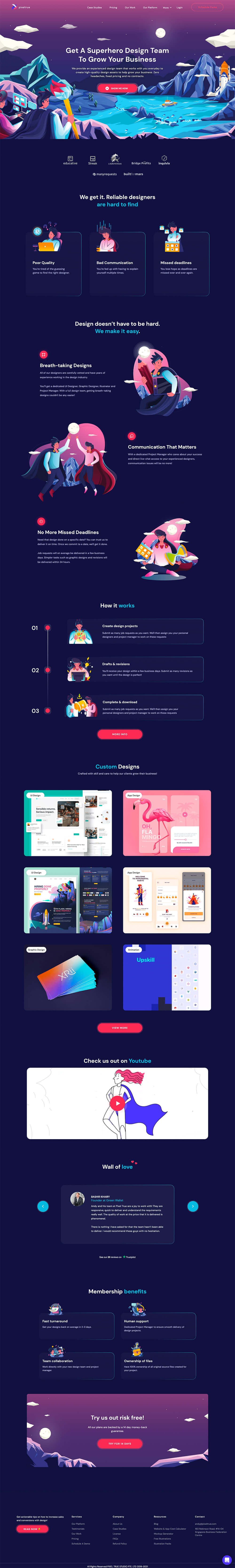 Pixel True - Productized Graphic Design Service