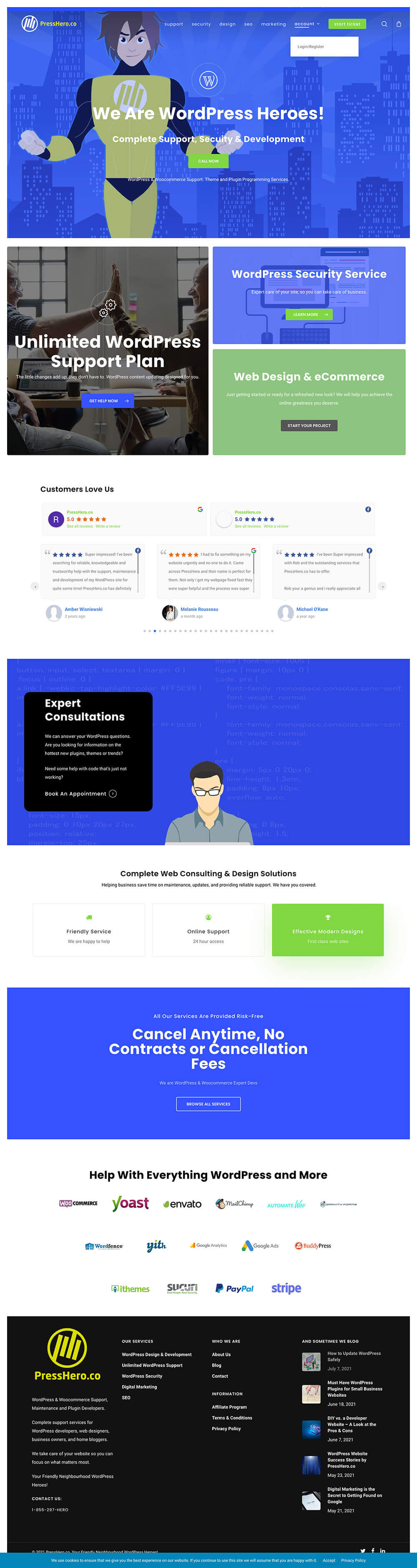 PressHero WordPress Support + Development Productized Service