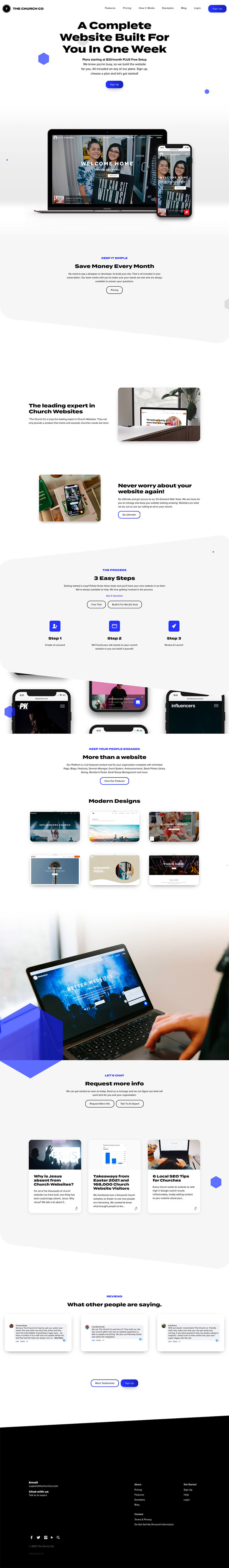 The Church Co - Productized Nich Church Website Service
