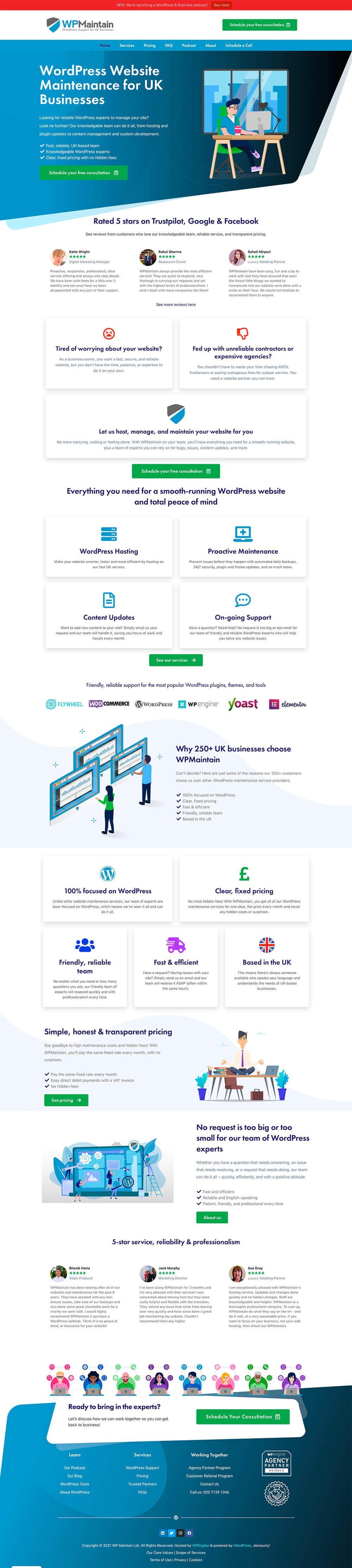 WP Maintain WordPress Maintenance Productized Service