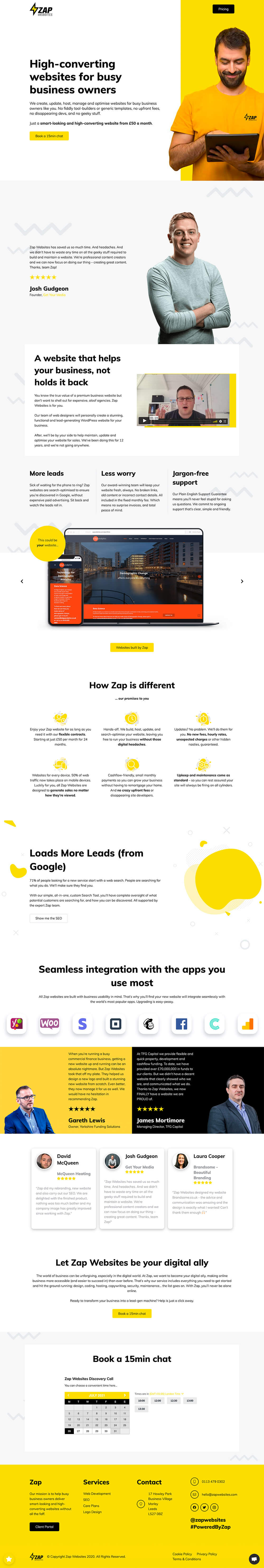 Zap Websites - Productized Website Development Service