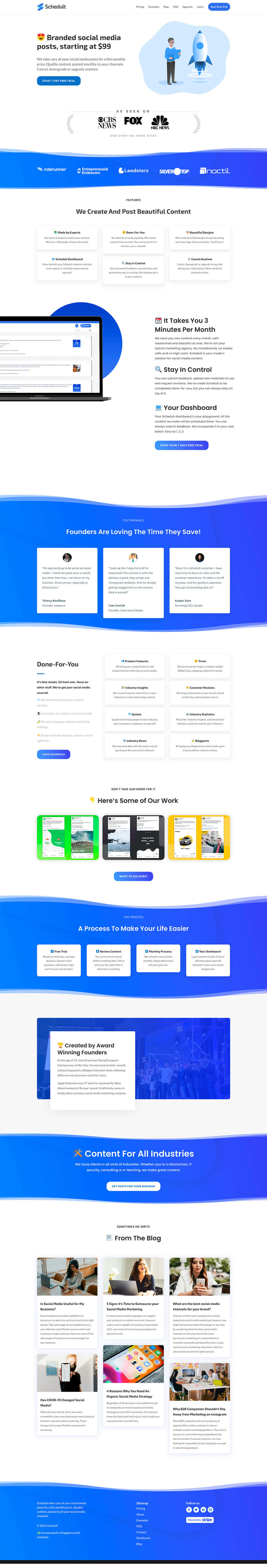 Schedult Social Media Productized Service