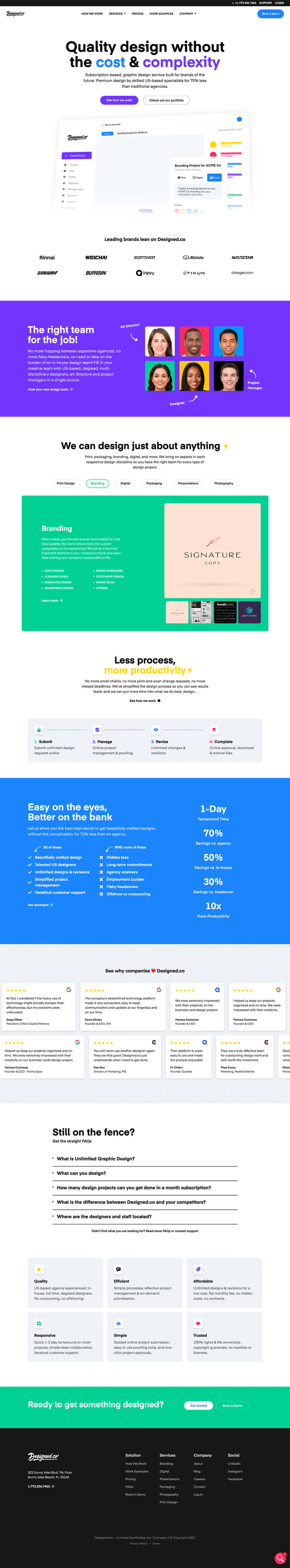 Designed Productized Subscription Graphic Design Service Example