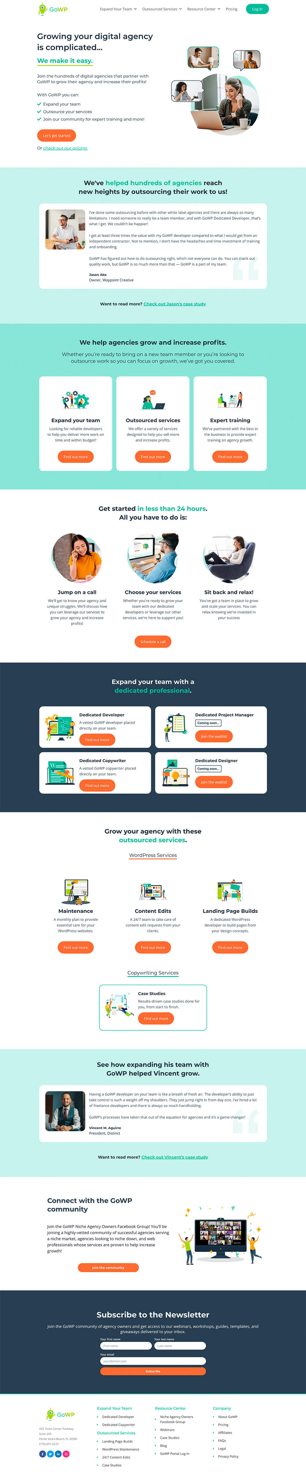 GoWP Productized Outsourced WordPress Service Example