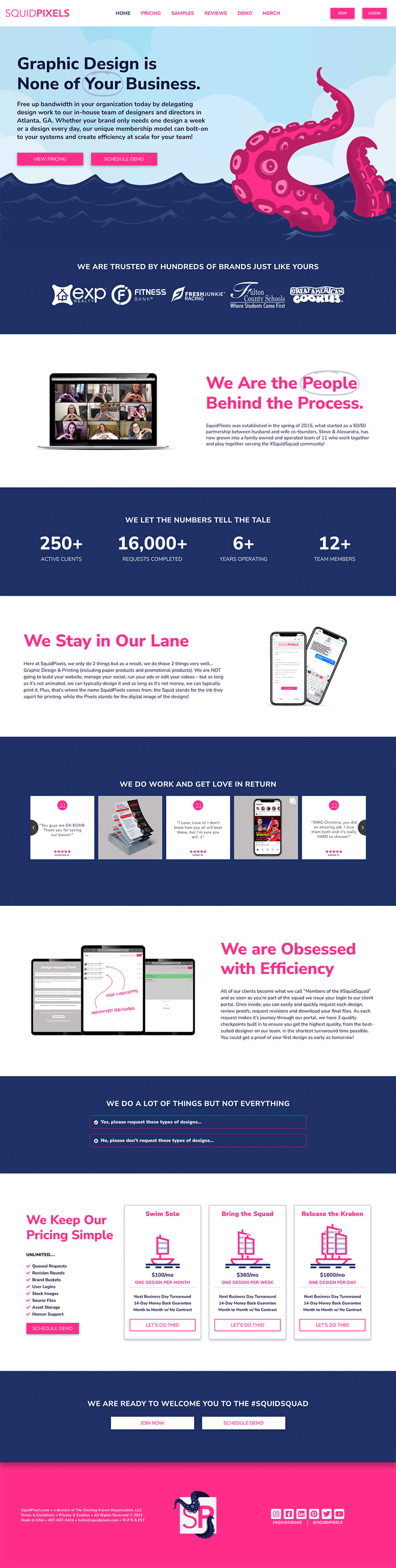 SquidPixels Productized Graphic Design Service Example