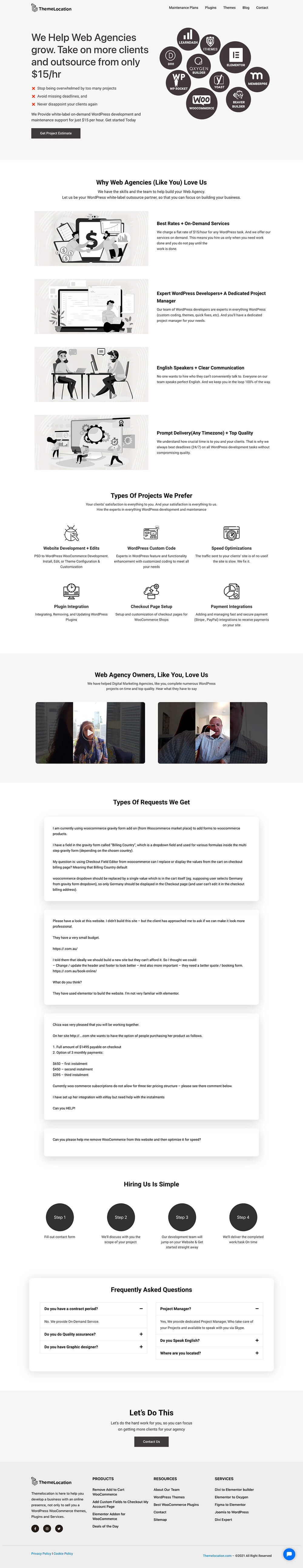 Themelocation Productized White-Label WordPress Development and Maintenance
