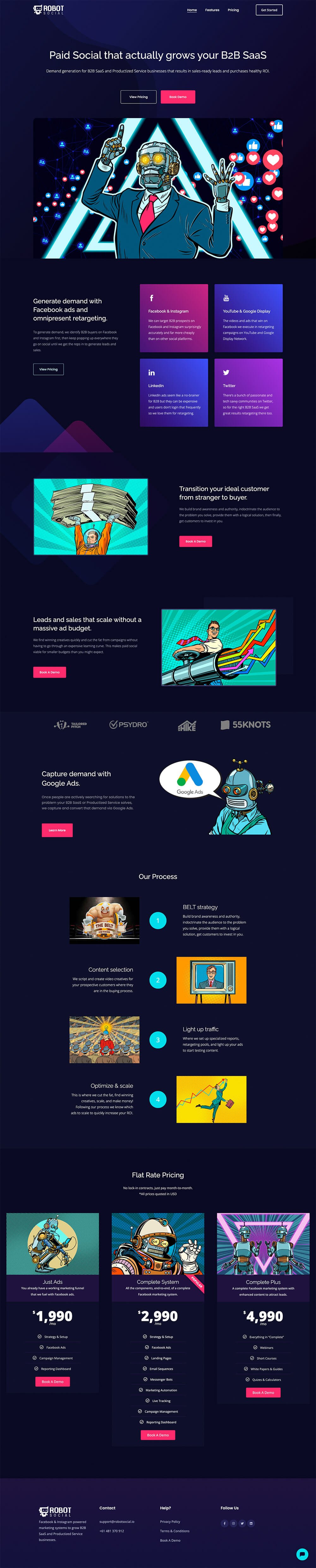 Robot Social Productized Paid Social Ads Service