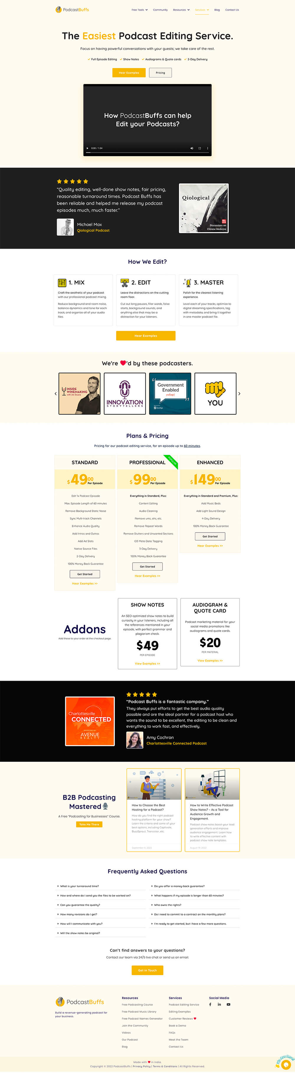 PodcastBuffs Productized Podcast Editing and Marketing Service