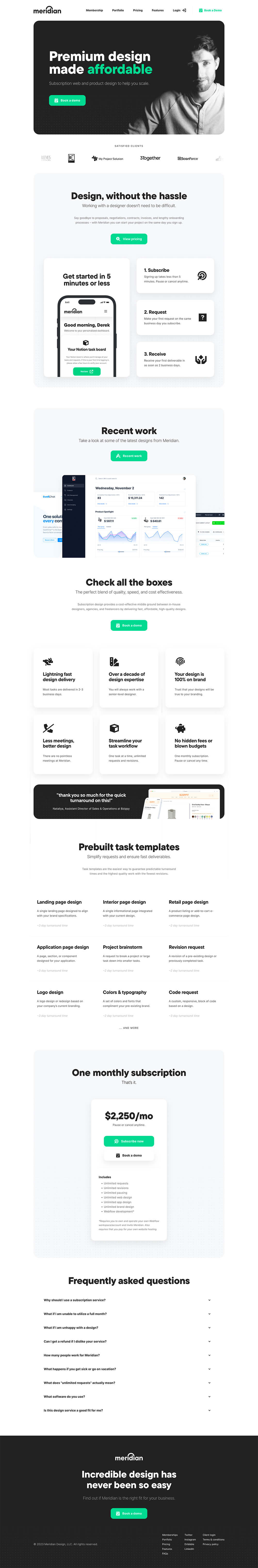 Meridian Productized Graphic Design Subscription