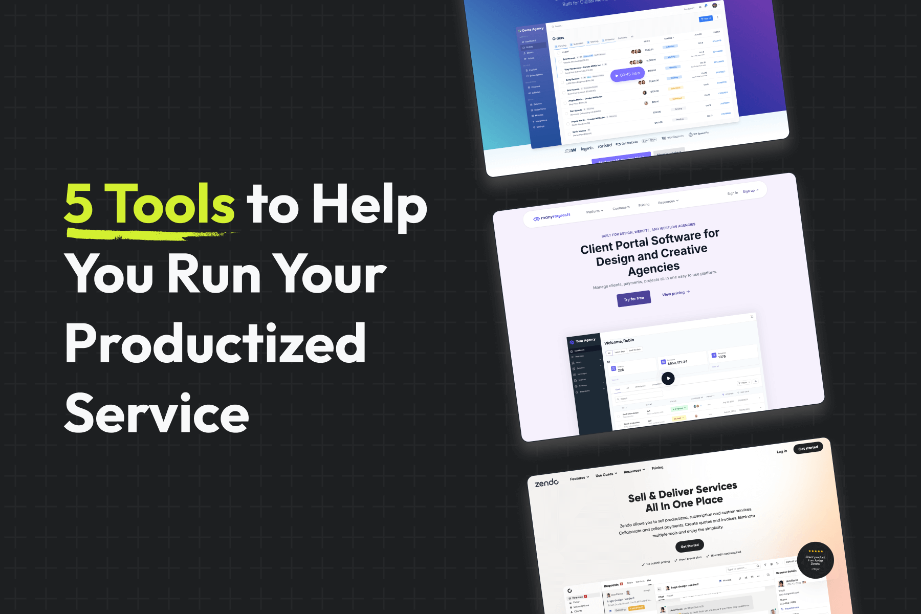5 Tools to Help You Run Your Productized Service
