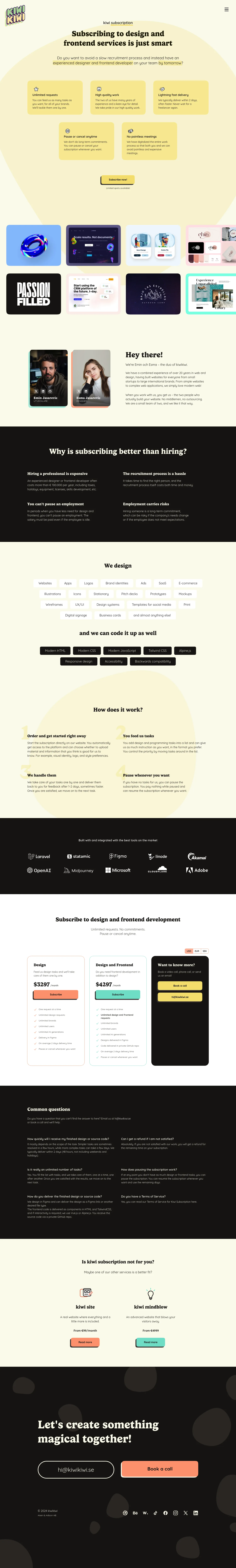 kiwikiwi - productized service